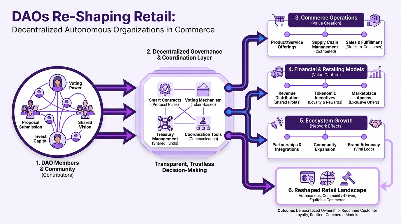 DAOs in Commerce: Decentralized Autonomous Organizations Reshaping Retail