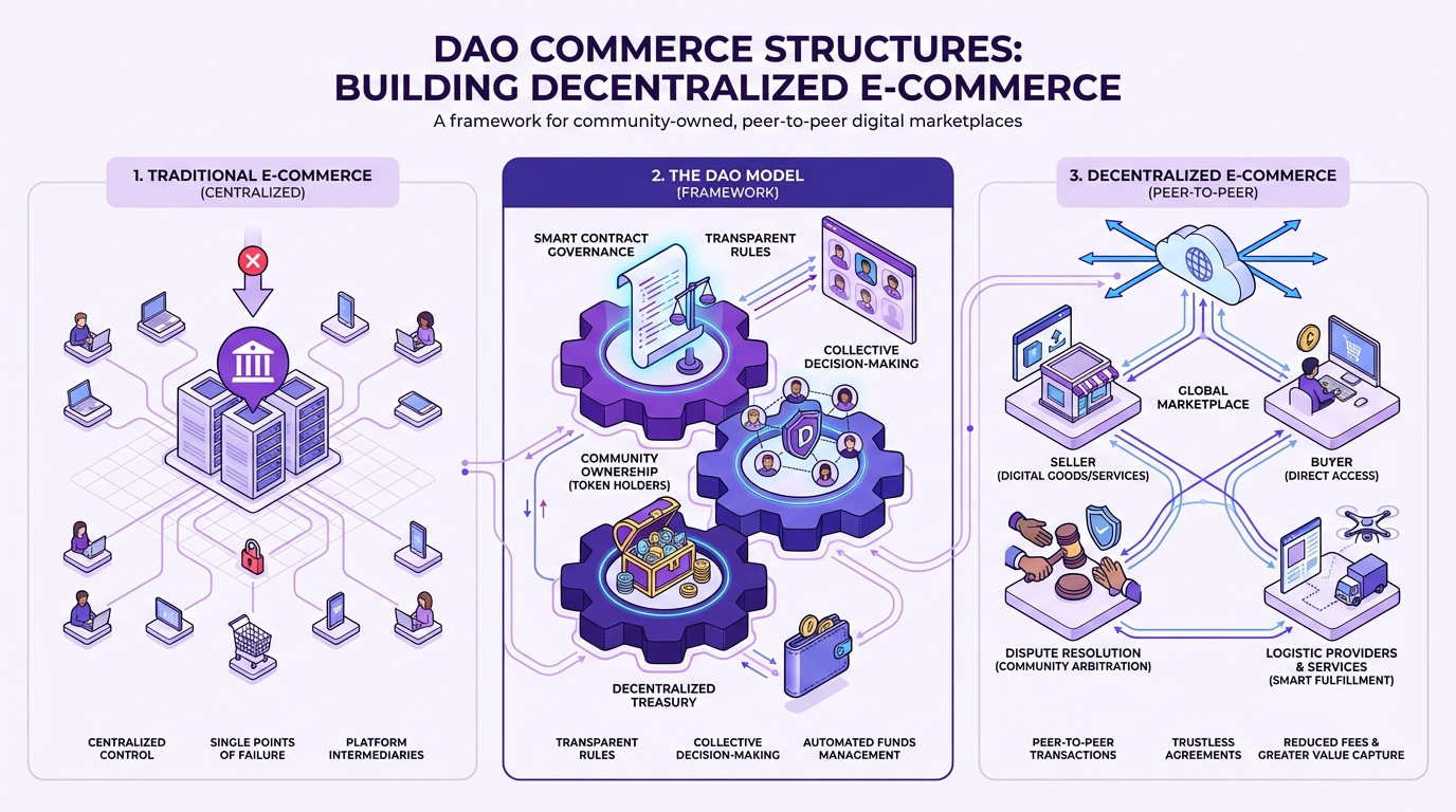 DAO Commerce Structures: Building Decentralized E-commerce