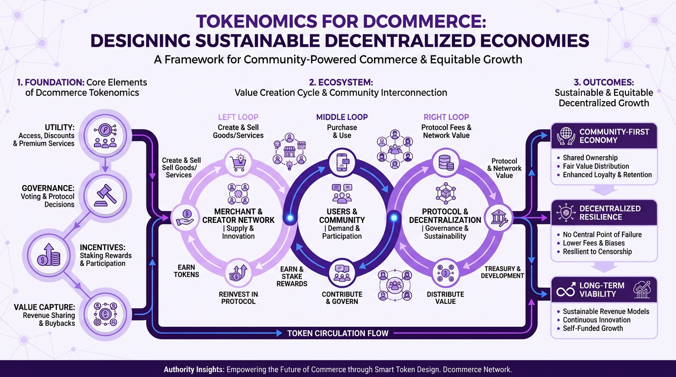 Tokenomics for Dcommerce: Designing Sustainable Decentralized Economies