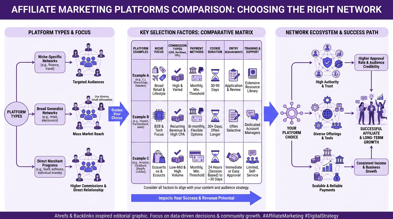 Affiliate Marketing Platforms Comparison: Choosing the Right Network