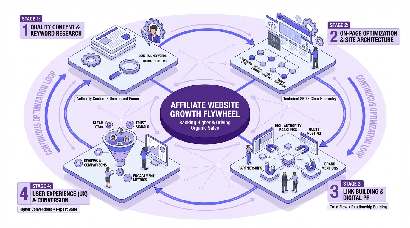 SEO for Affiliate Websites: Ranking Higher & Driving Organic Sales