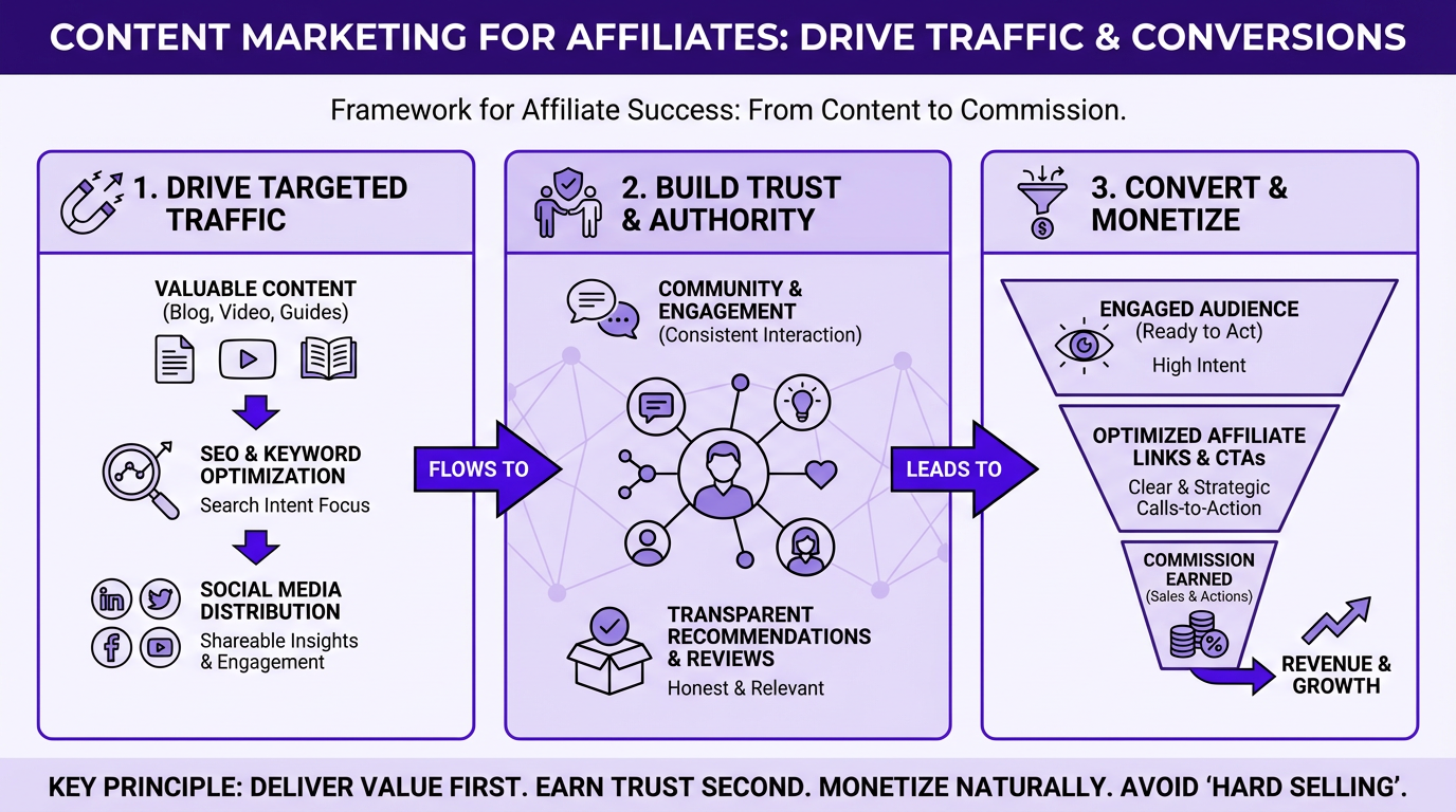 Content Marketing for Affiliates: Drive Traffic & Conversions