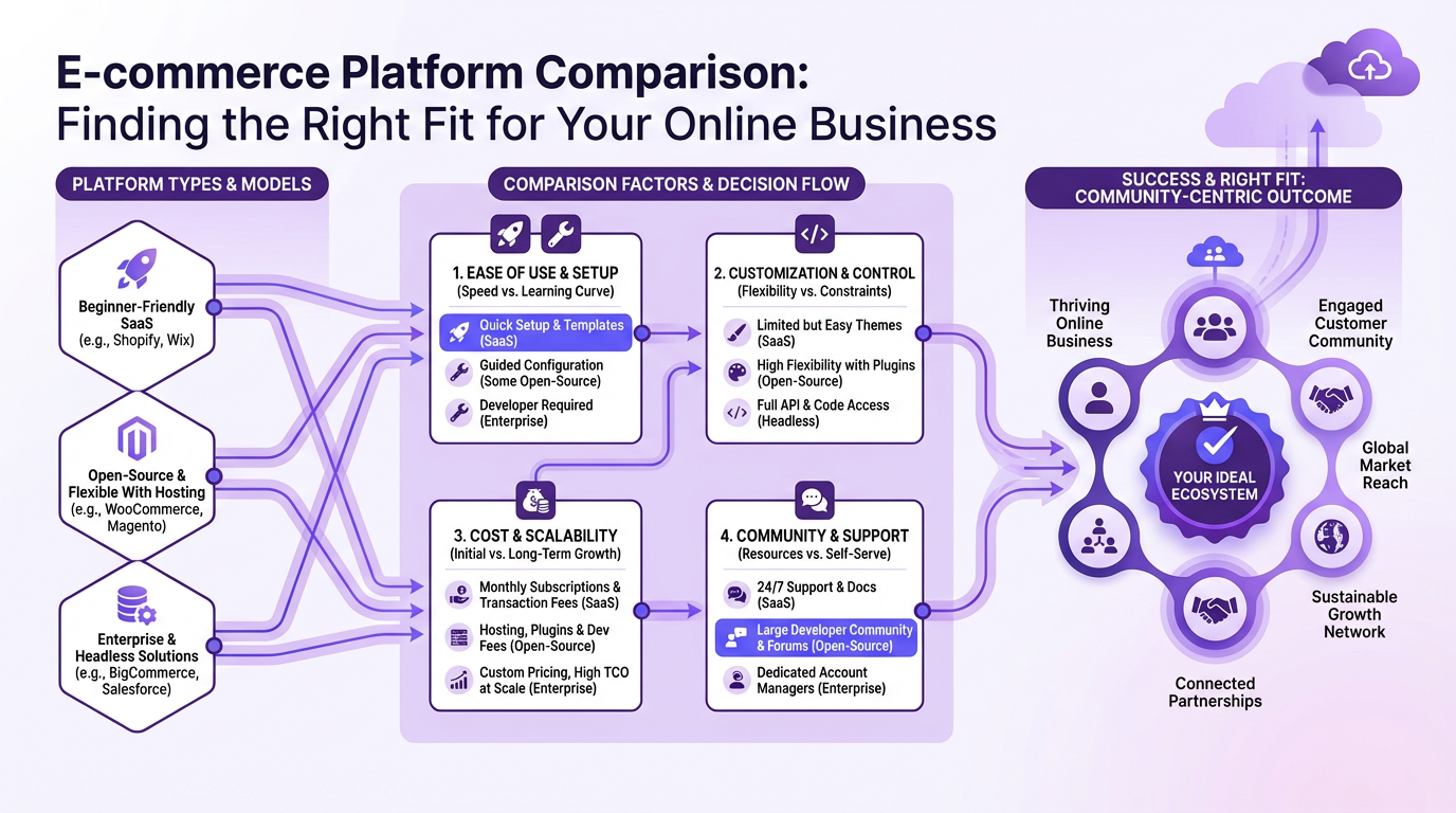 E-commerce Platform Comparison: Finding the Right Fit for Your Online Business