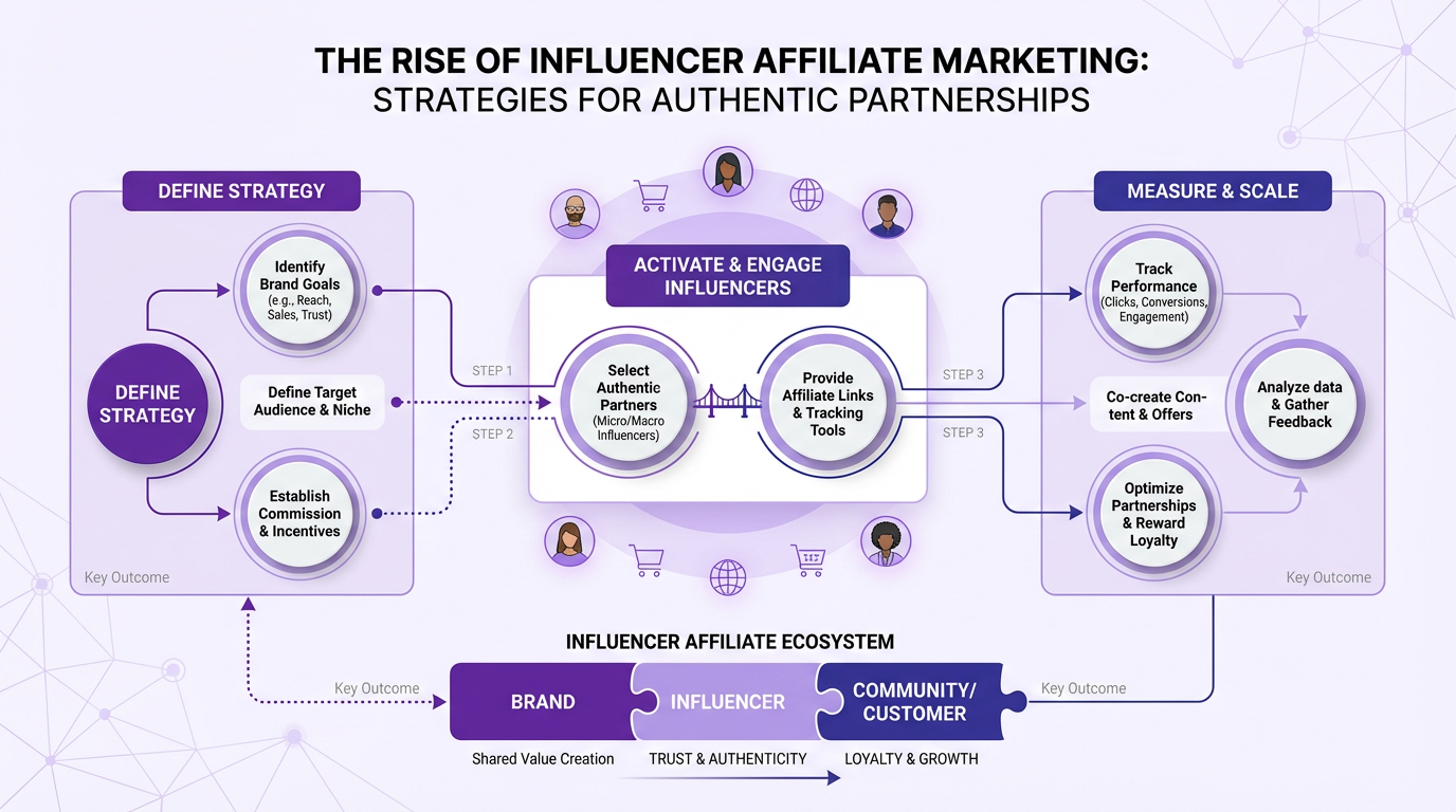 The Rise of Influencer Affiliate Marketing: Strategies for Authentic Partnerships