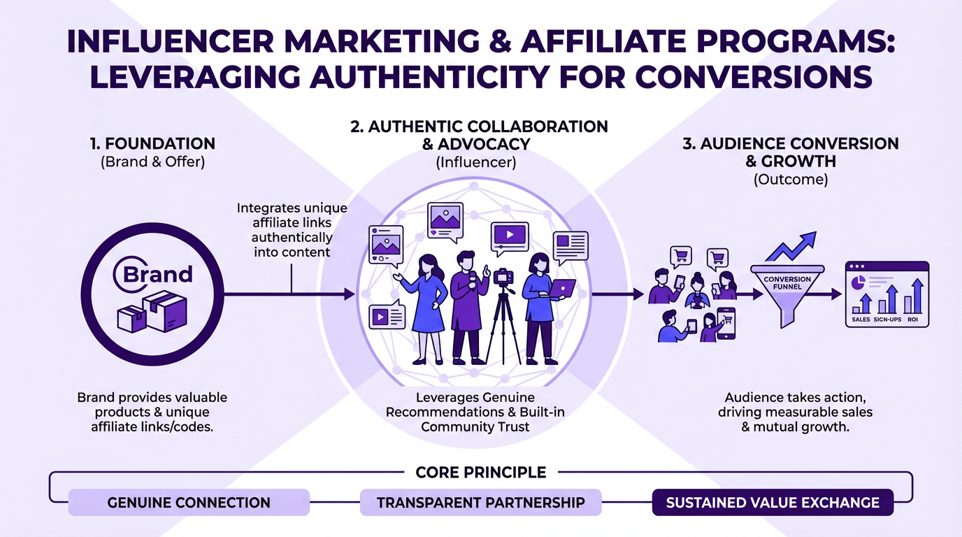 Influencer Marketing in Affiliate Programs: Leveraging Authenticity for Conversions
