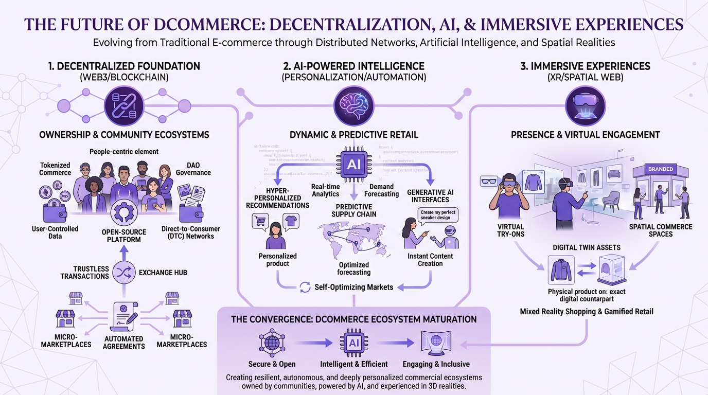 The Future of Dcommerce: Decentralization, AI, and Immersive Experiences