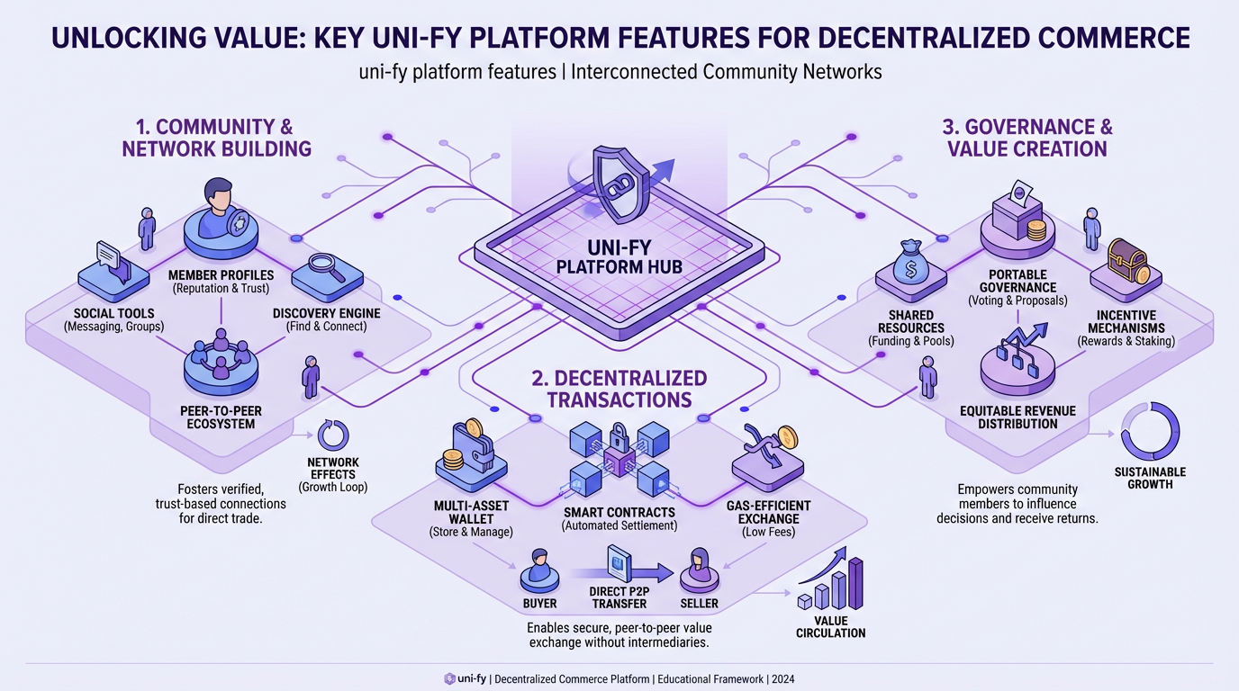 Unlocking Value: Key Uni-fy Platform Features for Decentralized Commerce