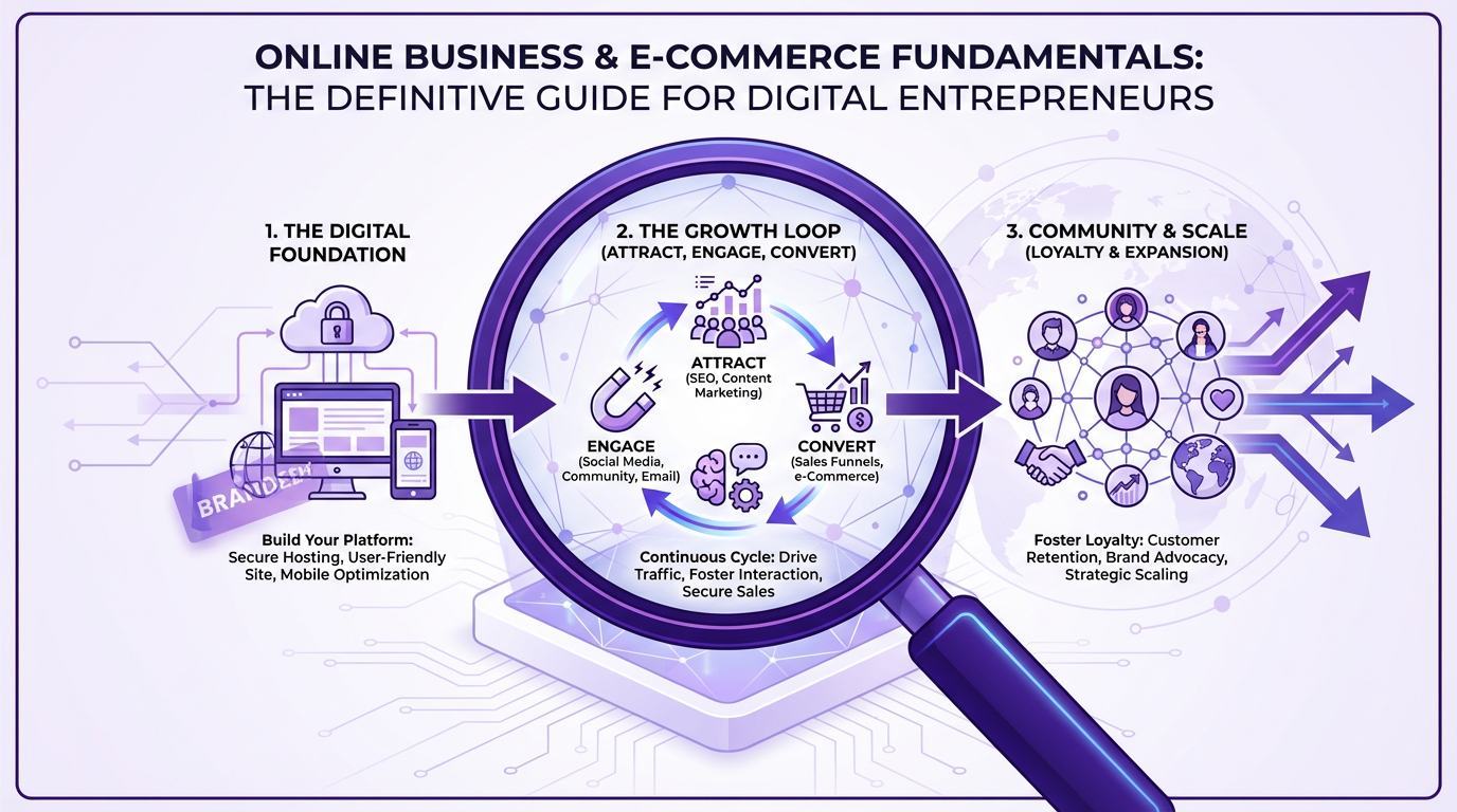 Online Business & E-commerce Fundamentals: The Definitive Guide for Digital Entrepreneurs