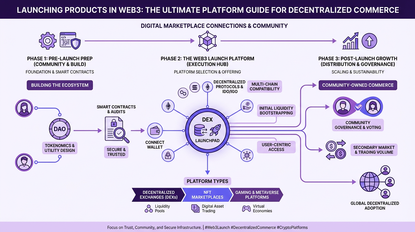 Launching Products in Web3: The Ultimate Platform Guide for Decentralized Commerce