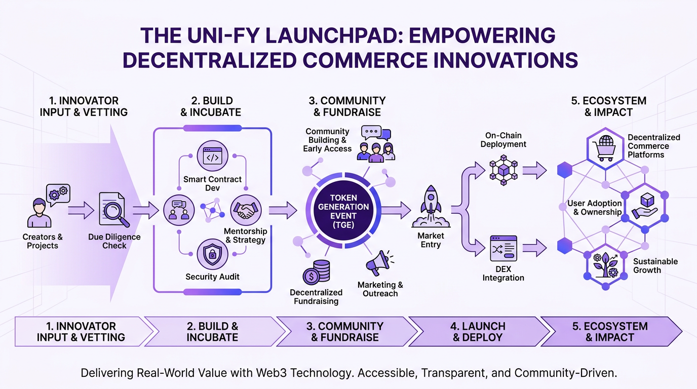The Uni-fy Launchpad: Empowering Decentralized Commerce Innovations