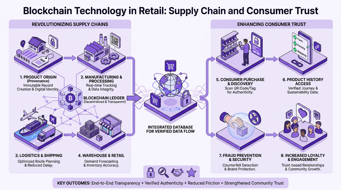 Blockchain Technology in Retail: Revolutionizing Supply Chains and Consumer Trust