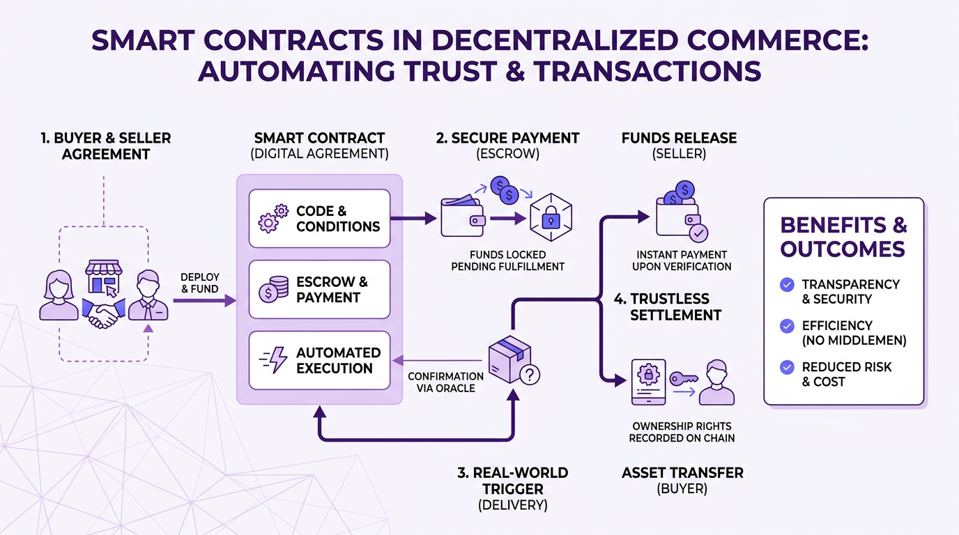 Smart Contracts in Decentralized Commerce: Automating Trust and Transactions