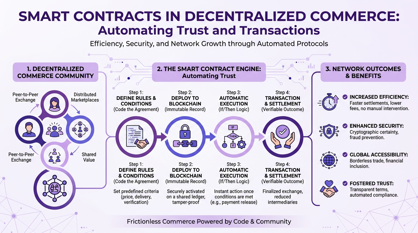 Smart Contracts in Decentralized Commerce: Automating Trust and Transactions