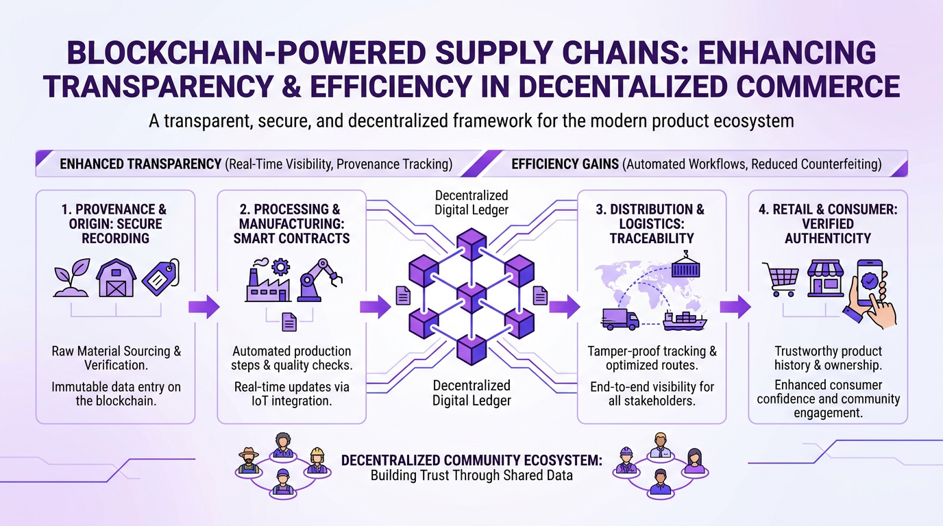 Blockchain-Powered Supply Chains: Enhancing Transparency and Efficiency in Decentralized Commerce