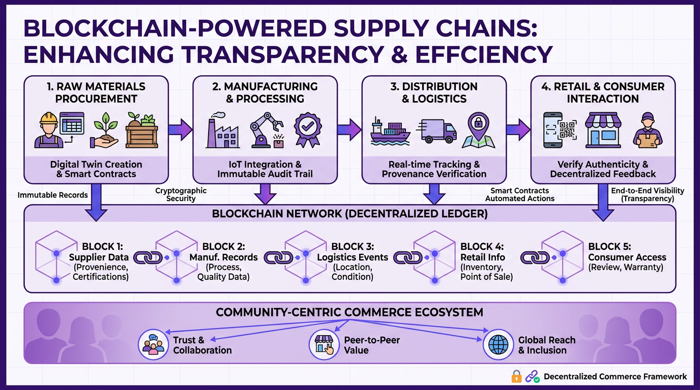 Blockchain-Powered Supply Chains: Enhancing Transparency and Efficiency in Decentralized Commerce