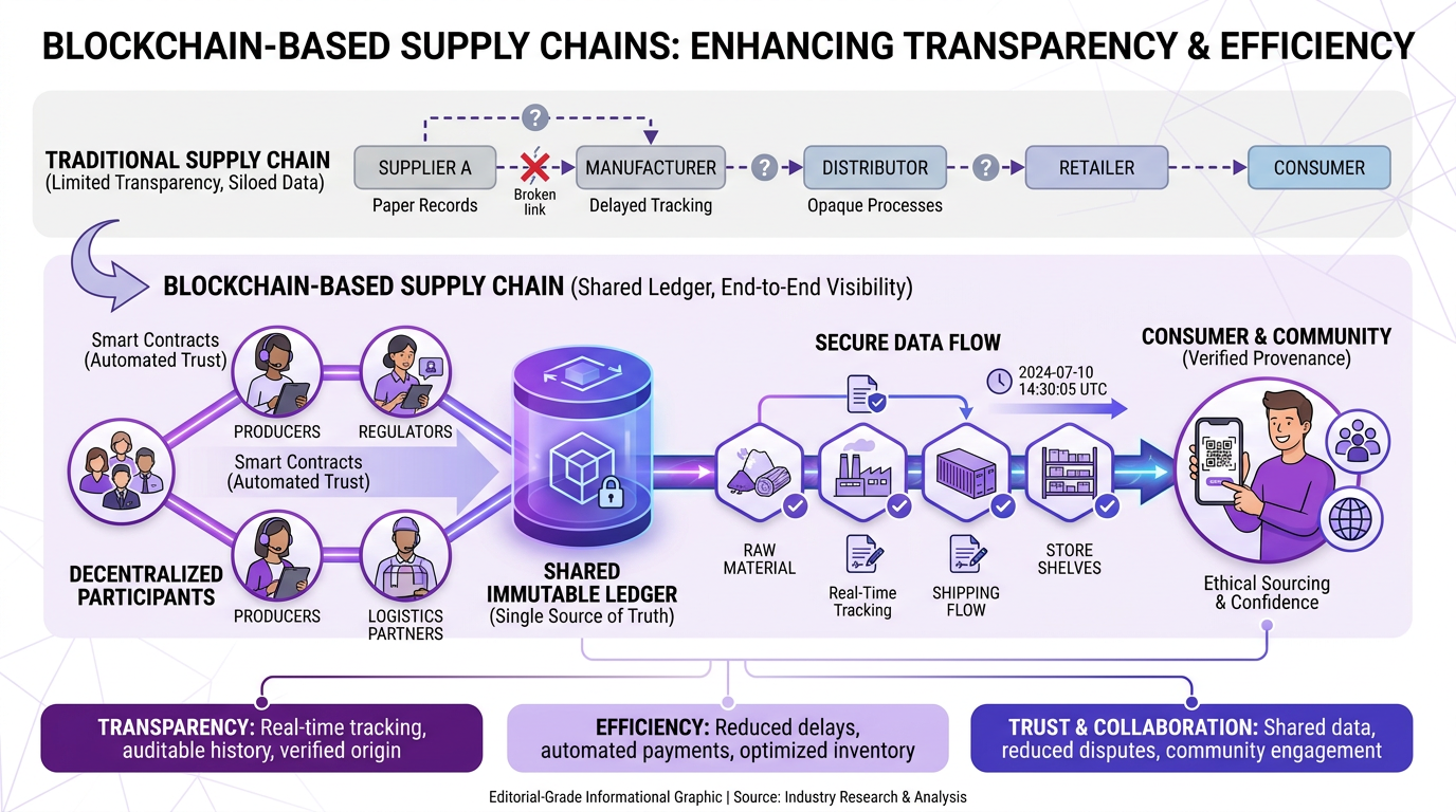 Blockchain-Based Supply Chains: Enhancing Transparency and Efficiency in Decentralized Commerce
