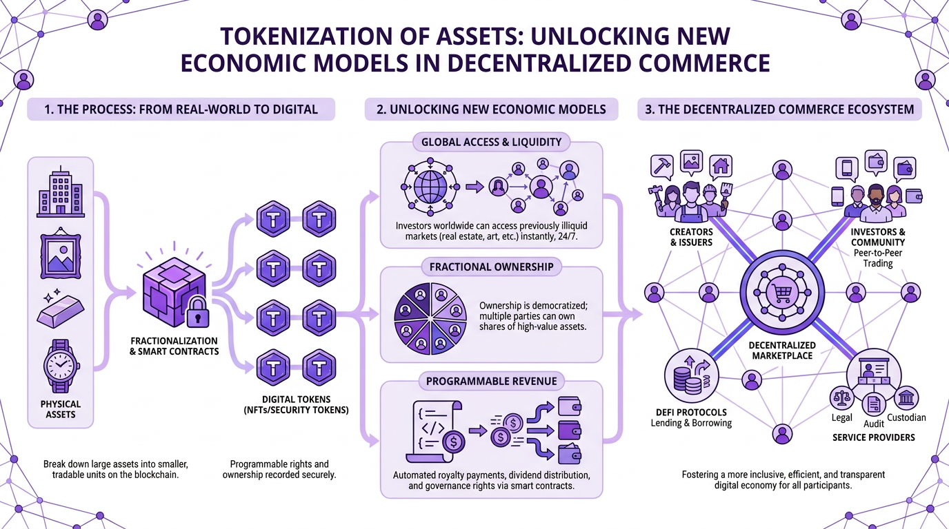 Tokenization of Assets: Unlocking New Economic Models in Decentralized Commerce